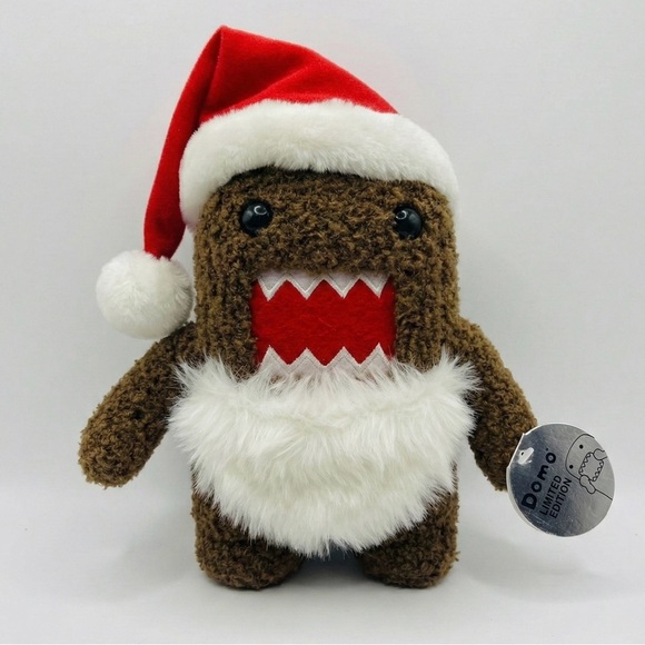 Domo Other - NEW Domo Kun 7” Plush NHK #630 Santa Costume Domo Limited Edition 2011 *RARE*